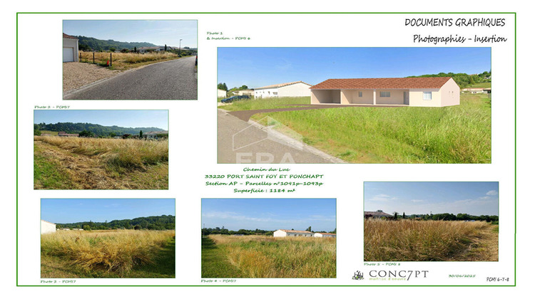 Ma-Cabane - Vente Terrain PORT-SAINTE-FOY-ET-PONCHAPT, 1184 m²