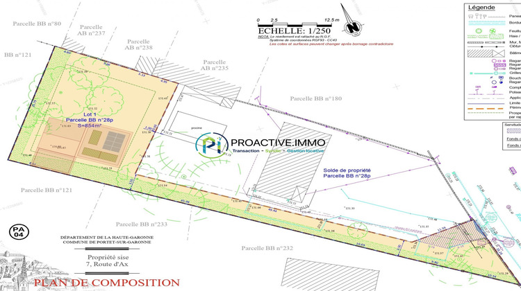Ma-Cabane - Vente Terrain Portet-sur-Garonne, 854 m²