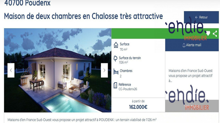 Ma-Cabane - Vente Terrain Poudenx, 1145 m²