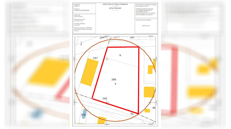 Ma-Cabane - Vente Terrain PRADES SUR VERNAZOBRE, 3105 m²