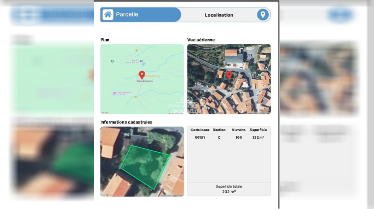Ma-Cabane - Vente Terrain Prats-de-Sournia, 232 m²