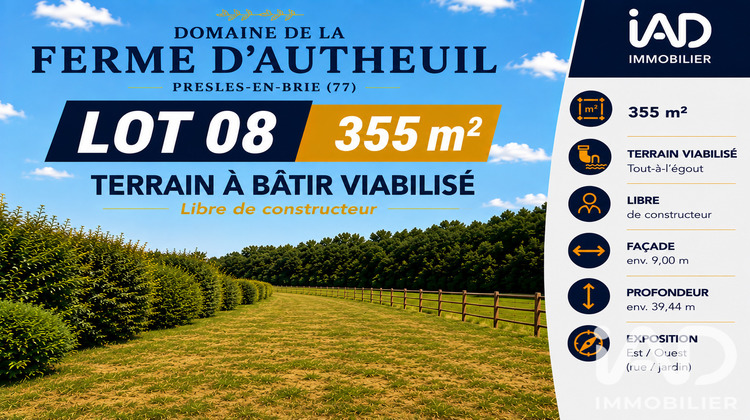 Ma-Cabane - Vente Terrain Presles-en-Brie, 355 m²