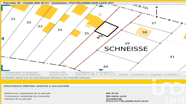 Ma-Cabane - Vente Terrain Puttelange-Aux-Lacs, 984 m²