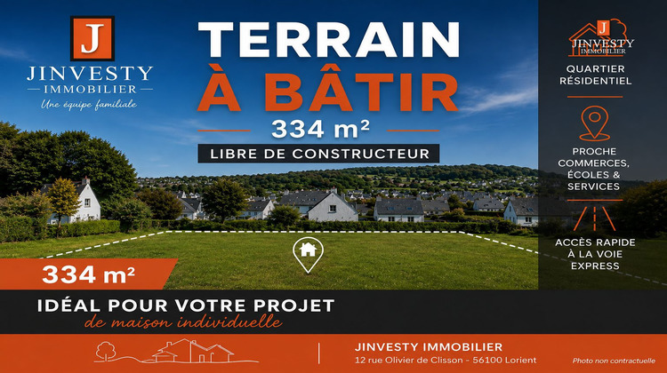 Ma-Cabane - Vente Terrain Quimperlé, 334 m²