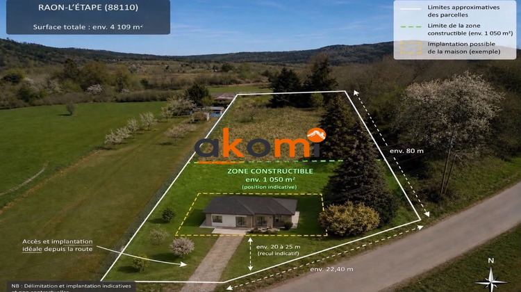 Ma-Cabane - Vente Terrain Raon-l'Étape, 4109 m²