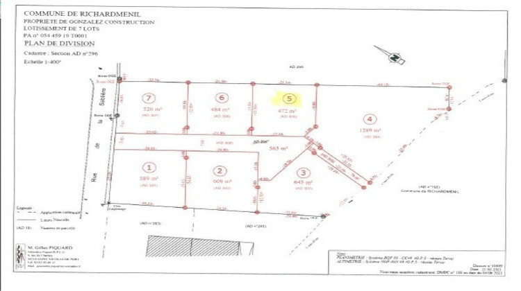 Ma-Cabane - Vente Terrain Richardménil, 472 m²