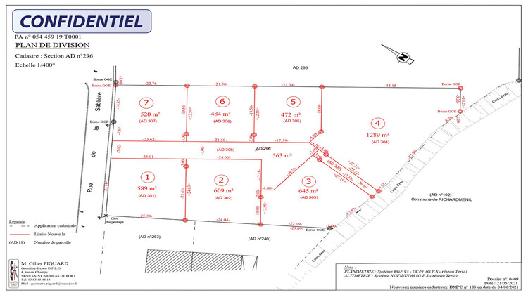 Ma-Cabane - Vente Terrain RICHARDMENIL, 472 m²