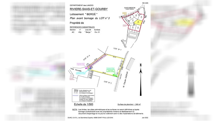 Ma-Cabane - Vente Terrain Rivière-Saas-et-Gourby, 801 m²
