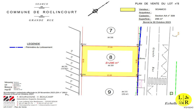 Ma-Cabane - Vente Terrain Roclincourt, 296 m²