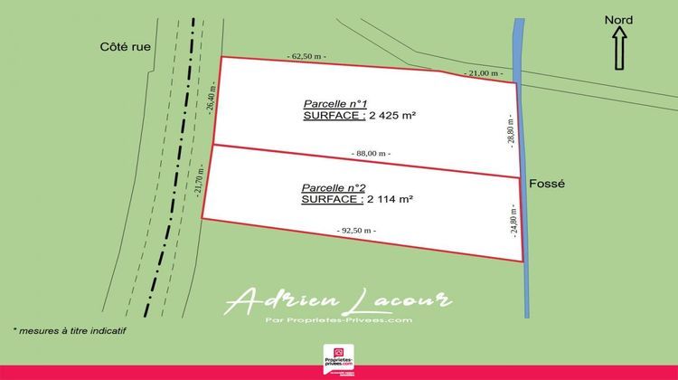 Ma-Cabane - Vente Terrain ROMORANTIN LANTHENAY, 2425 m²