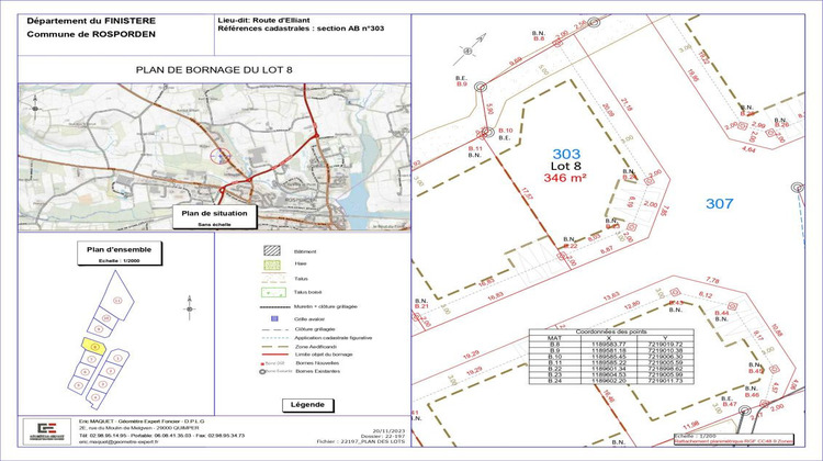 Ma-Cabane - Vente Terrain ROSPORDEN, 525 m²
