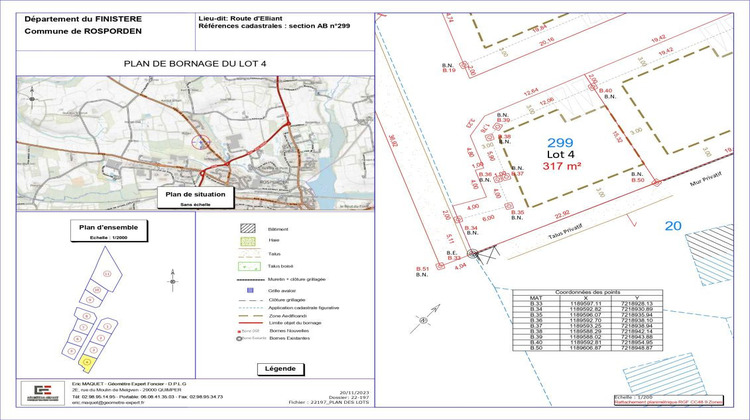 Ma-Cabane - Vente Terrain ROSPORDEN, 525 m²