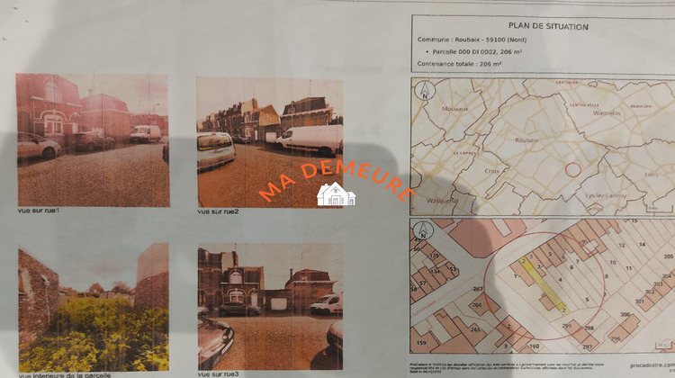 Ma-Cabane - Vente Terrain Roubaix, 206 m²