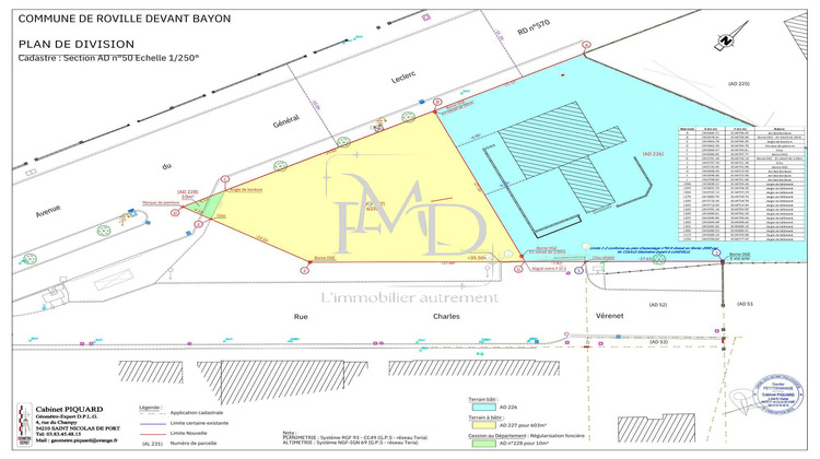 Ma-Cabane - Vente Terrain Roville-devant-Bayon, 603 m²