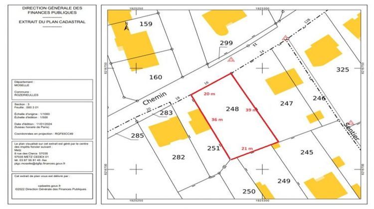 Ma-Cabane - Vente Terrain Rozérieulles, 708 m²