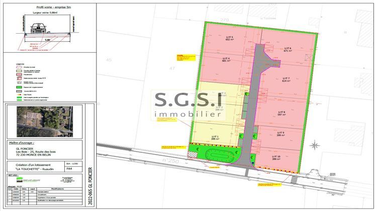 Ma-Cabane - Vente Terrain Ruaudin, 399 m²