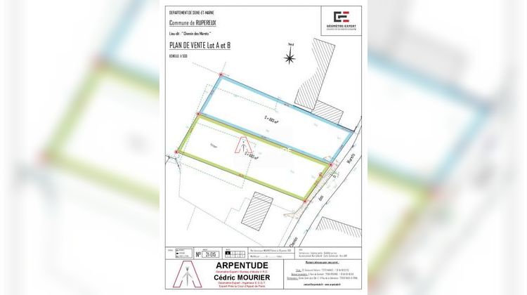 Ma-Cabane - Vente Terrain Rupéreux, 683 m²