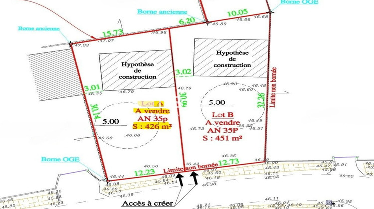 Ma-Cabane - Vente Terrain Saint-Andre-de-Cubzac, 426 m²