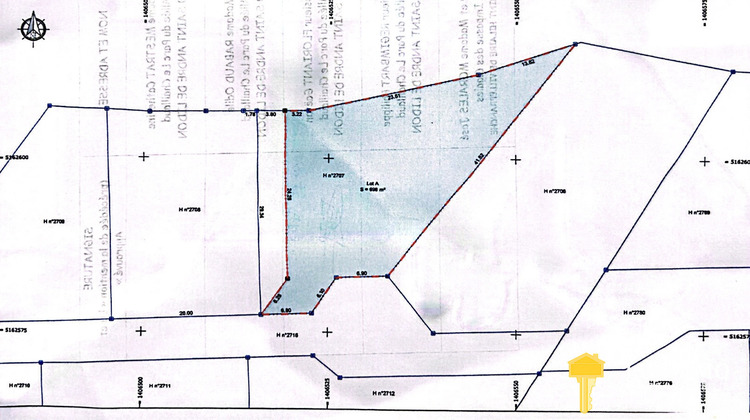 Ma-Cabane - Vente Terrain Saint-André-de-Lidon, 698 m²