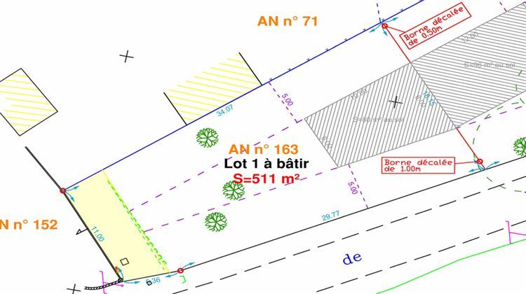 Ma-Cabane - Vente Terrain SAINT-ANDRE-DES-EAUX, 511 m²