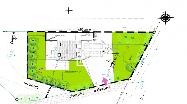 Ma-Cabane - Vente Terrain Saint-Armel, 805 m²