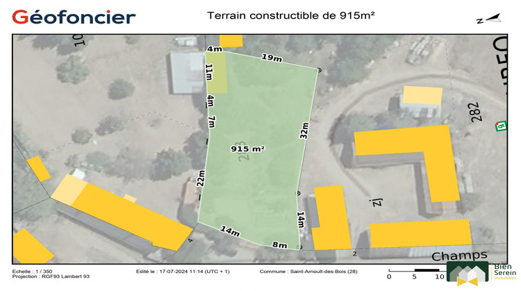 Ma-Cabane - Vente Terrain Saint-Arnoult-des-Bois, 915 m²