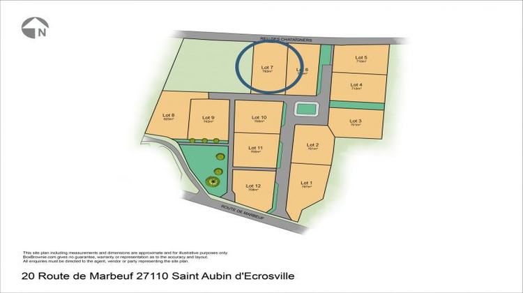 Ma-Cabane - Vente Terrain Saint-Aubin-d'Écrosville, 792 m²