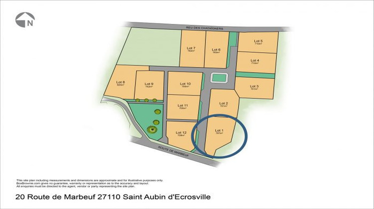 Ma-Cabane - Vente Terrain Saint-Aubin-d'Écrosville, 787 m²