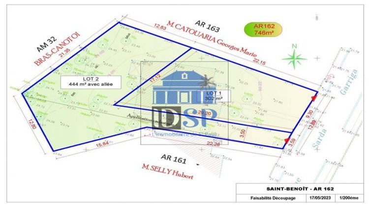 Ma-Cabane - Vente Terrain Saint-Benoît, 444 m²