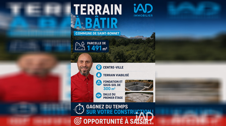 Ma-Cabane - Vente Terrain Saint-Bonnet-en-Champsaur, 1491 m²