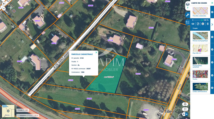 Ma-Cabane - Vente Terrain SAINT-BRICE-EN-COGLES, 1590 m²
