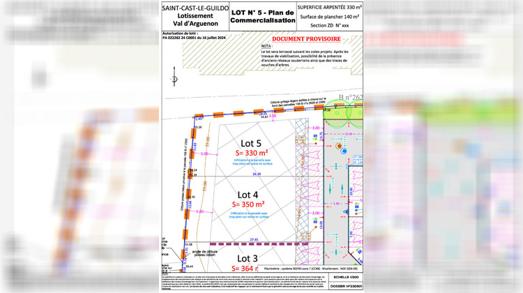 Ma-Cabane - Vente Terrain SAINT-CAST-LE-GUILDO, 330 m²