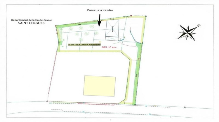 Ma-Cabane - Vente Terrain SAINT CERGUES, 990 m²