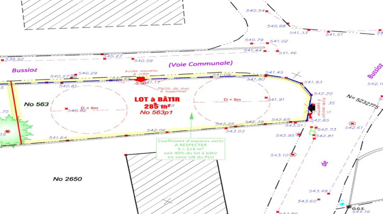 Ma-Cabane - Vente Terrain SAINT CERGUES, 285 m²