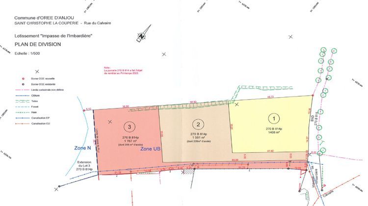 Ma-Cabane - Vente Terrain SAINT-CHRISTOPHE-LA-COUPERIE, 1408 m²