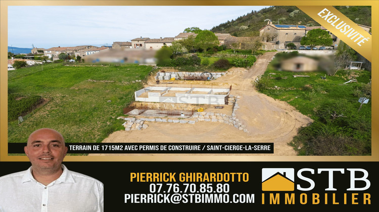 Ma-Cabane - Vente Terrain Saint-Cierge-la-Serre, 1715 m²