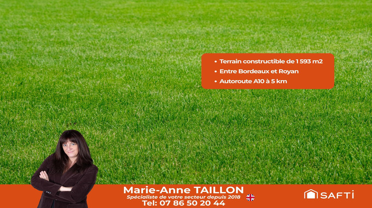 Ma-Cabane - Vente Terrain Saint-Ciers-du-Taillon, 1593 m²