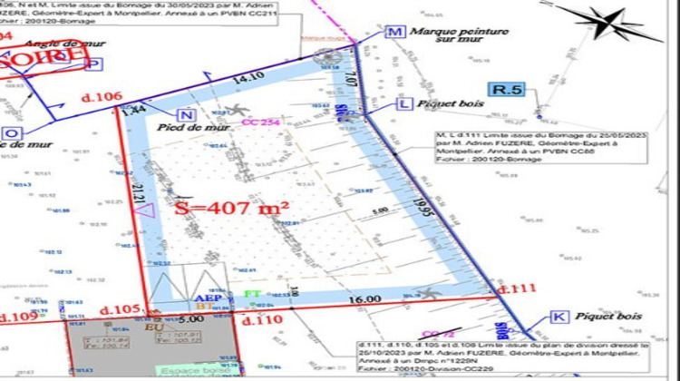 Ma-Cabane - Vente Terrain Saint-Clément-de-Rivière, 407 m²