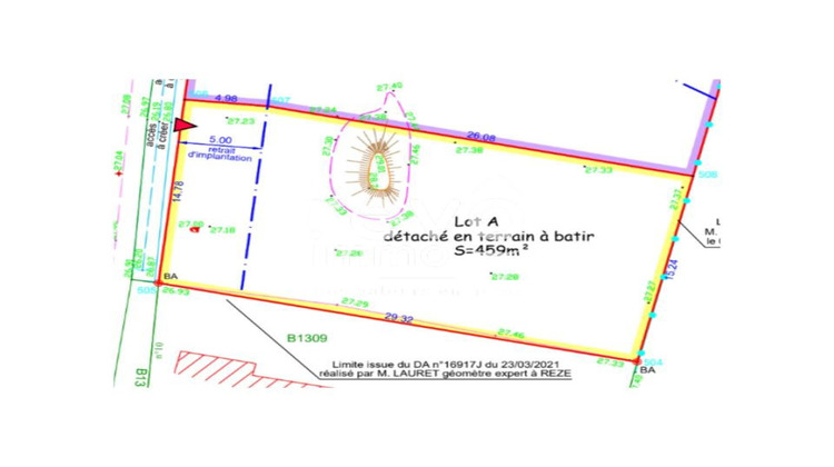 Ma-Cabane - Vente Terrain SAINT COLOMBAN, 459 m²