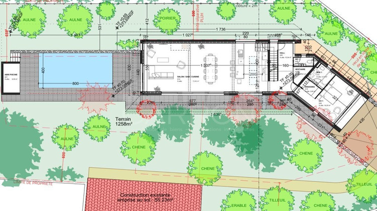 Ma-Cabane - Vente Terrain SAINT CYR AU MONT D OR, 1258 m²