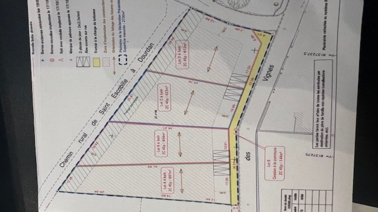 Ma-Cabane - Vente Terrain SAINT ESCOBILLE, 697 m²