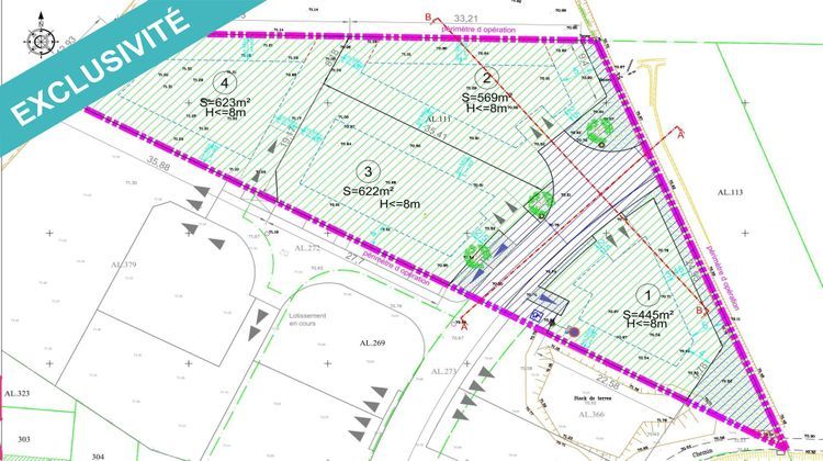 Ma-Cabane - Vente Terrain Saint-Esteve, 623 m²