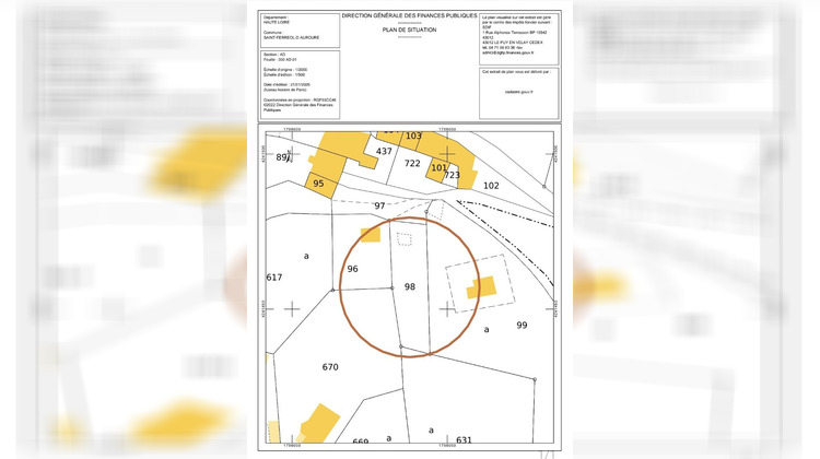 Ma-Cabane - Vente Terrain SAINT FERREOL D'AUROURE, 458 m²