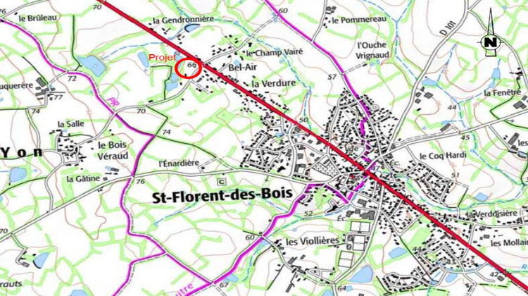 Ma-Cabane - Vente Terrain SAINT-FLORENT-DES-BOIS, 564 m²