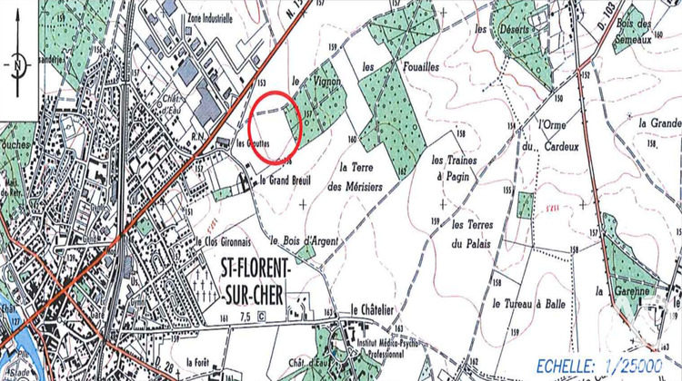 Ma-Cabane - Vente Terrain Saint-Florent-sur-Cher, 923 m²