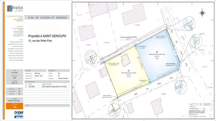 Ma-Cabane - Vente Terrain Saint-Genouph, 652 m²