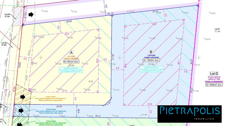 Ma-Cabane - Vente Terrain Saint-Georges-de-Reneins, 1023 m²