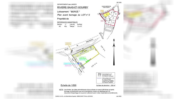 Ma-Cabane - Vente Terrain Saint-Geours-de-Maremne, 667 m²