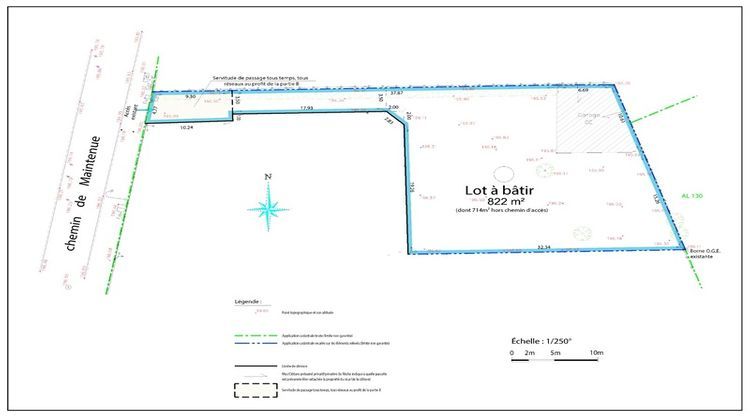 Ma-Cabane - Vente Terrain SAINT GERMAIN AU MONT D OR, 822 m²