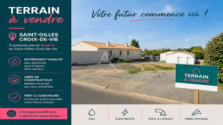 Ma-Cabane - Vente Terrain SAINT-GILLES-CROIX-DE-VIE, 270 m²